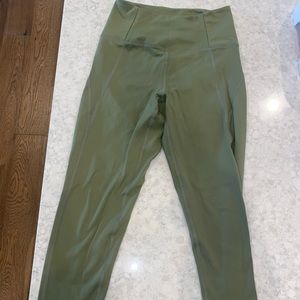 Girlfriend collective green long leggings